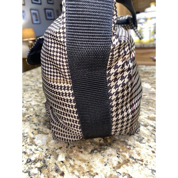 VIntage Lauren Ralph Lauren Houndstooth Hobo Plaid Handbag Purse Small - Picture 3 of 8